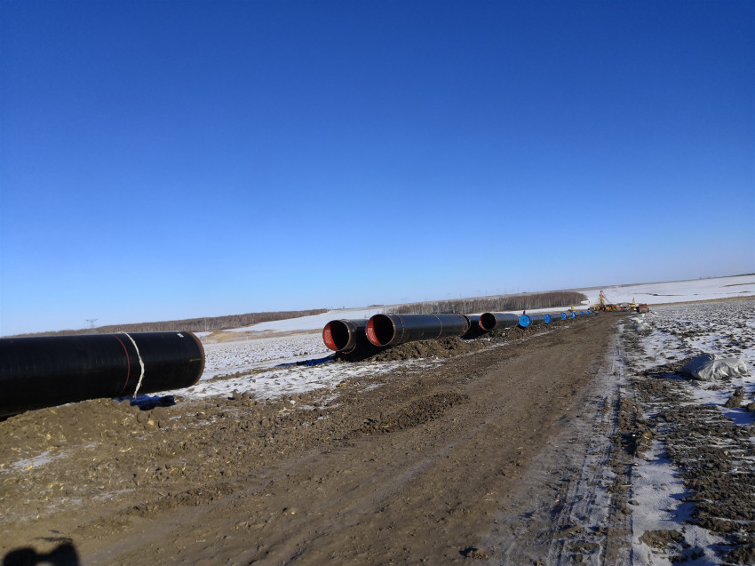 熊谷管道自动焊机大庆施工现场