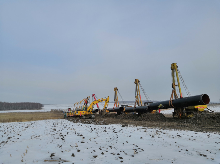 熊谷自动焊机大庆施工现场